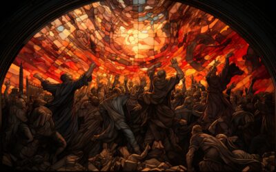 Apocalyptic Stained Glass Window 001