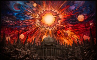Apocalyptic Stained Glass Window 002