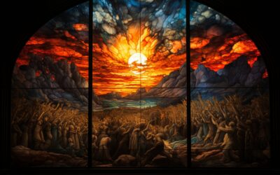 Apocalyptic Stained Glass Window 003