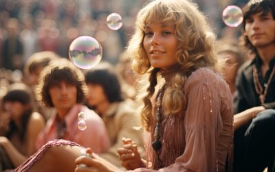 She was like a bubble floating on the wind